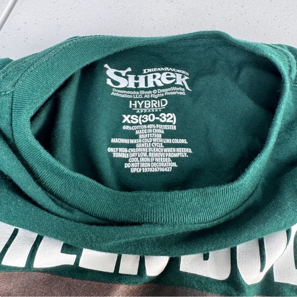 Shrek Graphic T-Shirt Extra Small 30/32 Green Shirt - Picture 3 of 4